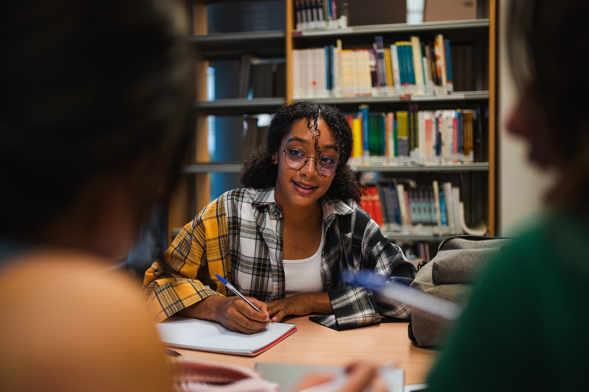 Teacher engaging with students in classroom
